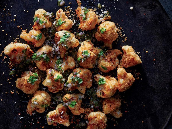 Crispy cauliflower with Italian salsa verde