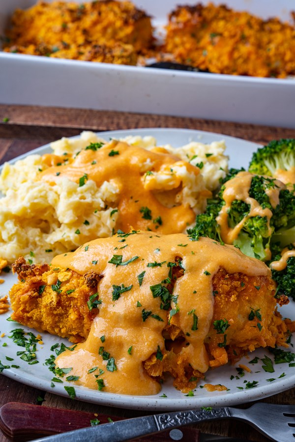 Crispy cheddar chicken