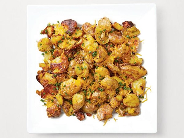 Crispy cheddar potatoes