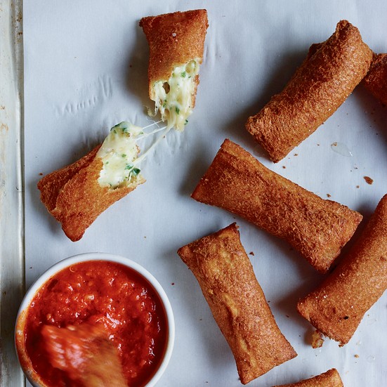 Crispy cheese sticks
