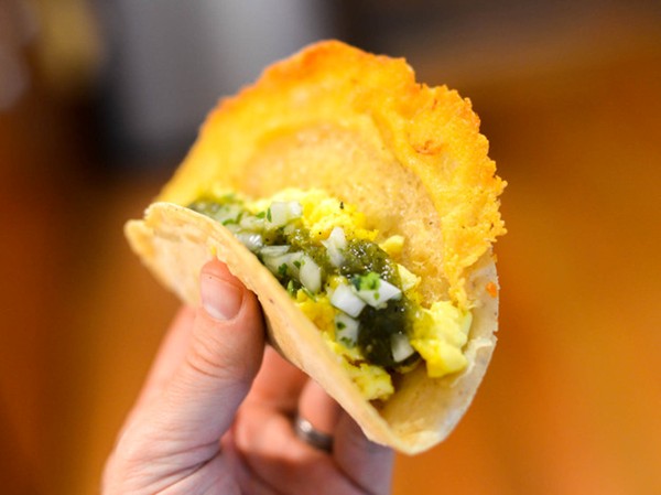 Crispy cheese tacos