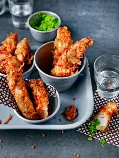 Crispy chicken & potato crust