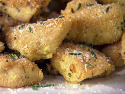 Crispy chicken with rosemary-lemon salt