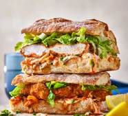 Crispy chilli kimchi mayo sandwich (Sofia Antona)