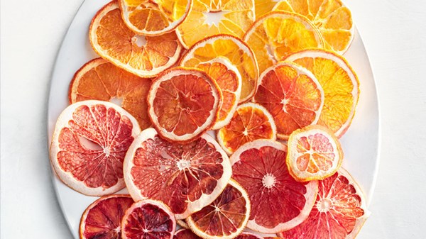 Crispy citrus chips