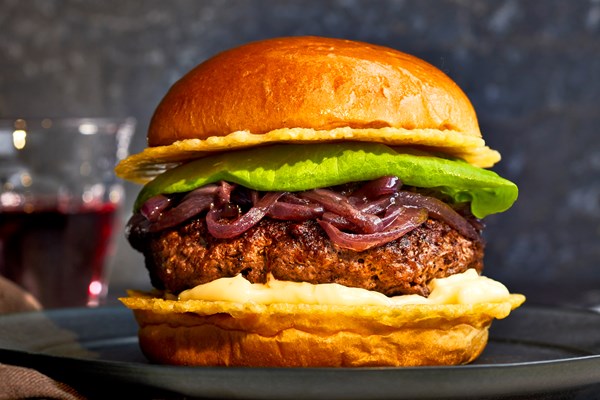 Crispy Comté cheeseburgers
