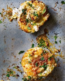 Crispy creamy Boursin mushrooms 