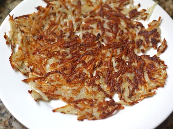 Crispy, crunchy, golden shredded hash browns