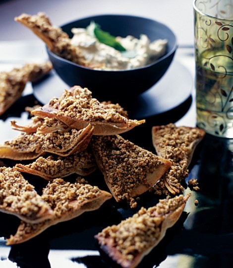 Crispy dukka flatbreads