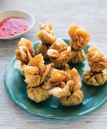 Crispy dumplings [Gold purses] (Thung thong)