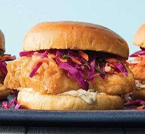 Crispy fish sandwiches