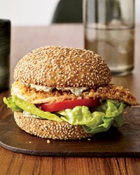 Crispy fish sandwiches with herb remoulade