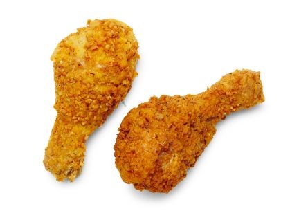 Crispy fried chicken and onions