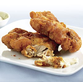 Crispy fried chicken with Old Bay aïoli