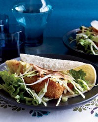 Crispy fried-fish tacos