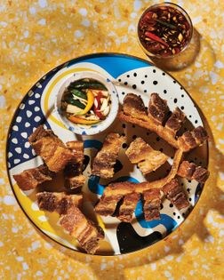 Crispy fried pork belly (Lechon kawali)