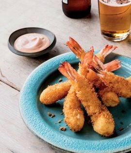 Crispy fried shrimp (Ebi furai)