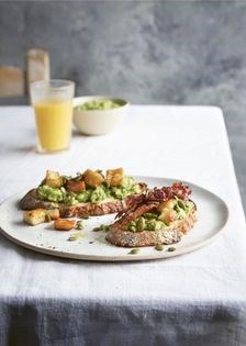 Crispy halloumi and bacon
