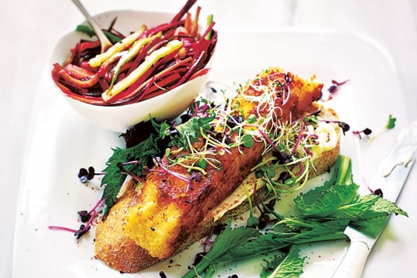 Crispy Japanese fish with pickled salad