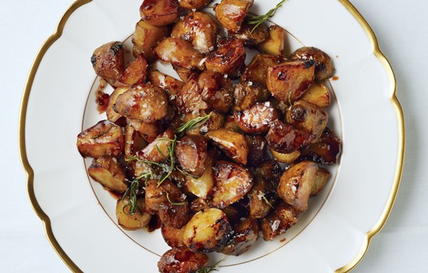 Crispy Jerusalem artichokes with aged balsamic