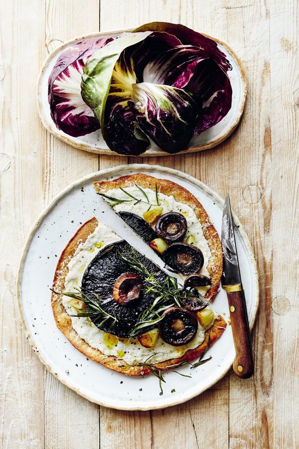 Crispy mushroom tarts