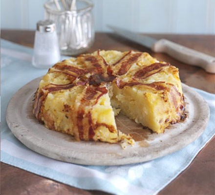 Crispy neeps 'n' tatties cake