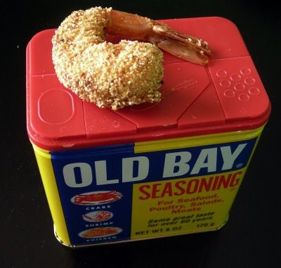 Crispy Old Bay shrimp
