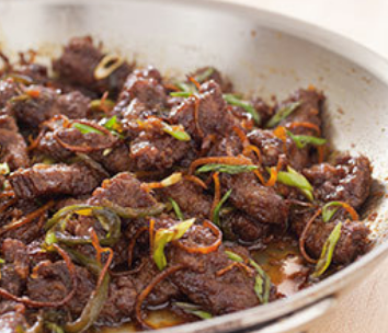 Crispy orange beef