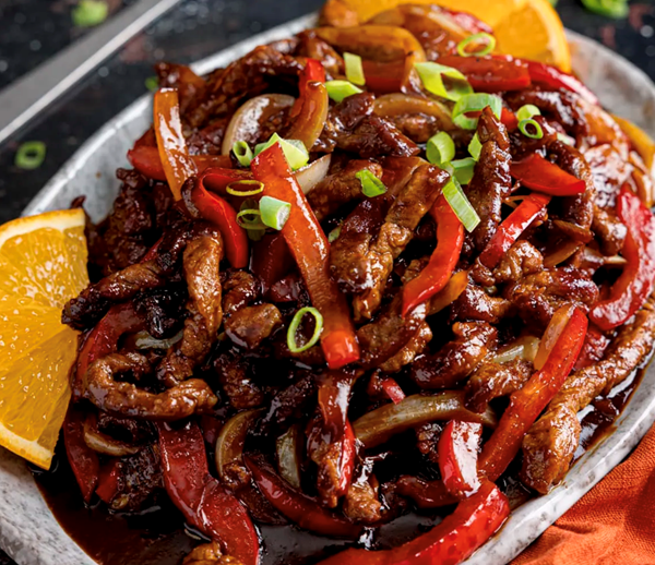 Crispy orange beef