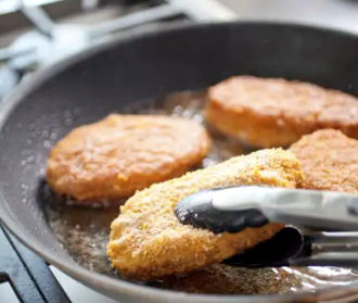 Crispy pan-fried pork chops