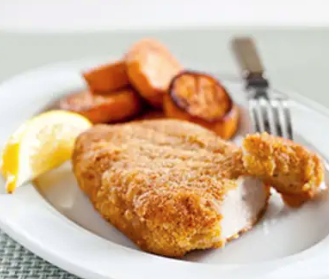 Crispy pan-fried pork chops with Latin spice rub