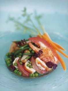 Crispy pancetta, roast cod, broad bean and orange roast fennel salad