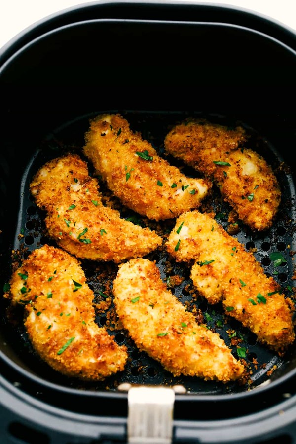 Crispy Parmesan air-fryer chicken tenders