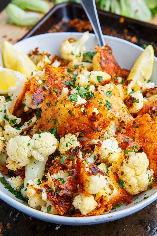 Crispy Parmesan roast cauliflower 
