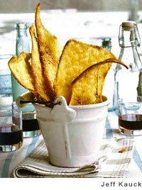 Crispy Parmigiano flatbread