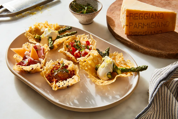 Crispy Parmigiano Reggiano cups