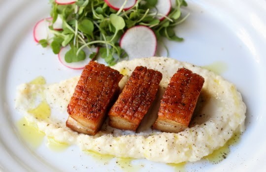 Crispy pork belly