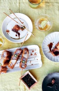 Crispy pork skewers (Kushikatsu)