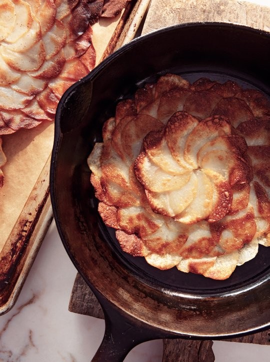Crispy potato galettes