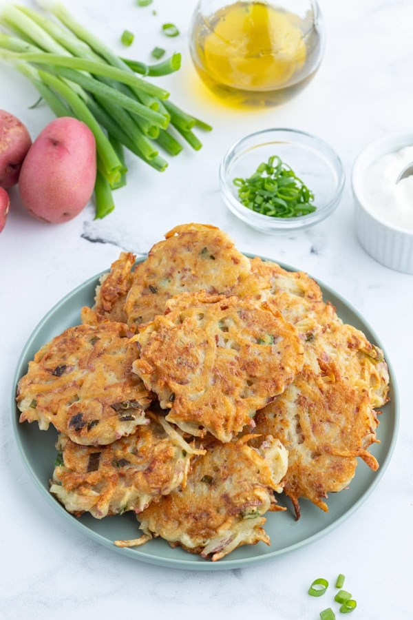 Crispy potato pancakes