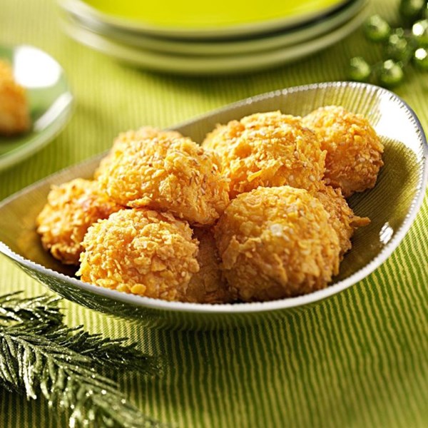 Crispy potato puffs