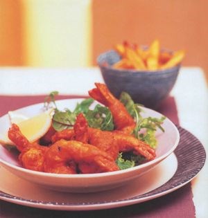 Crispy prawns