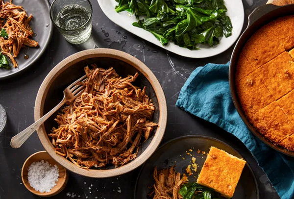 Crispy pulled pork shoulder