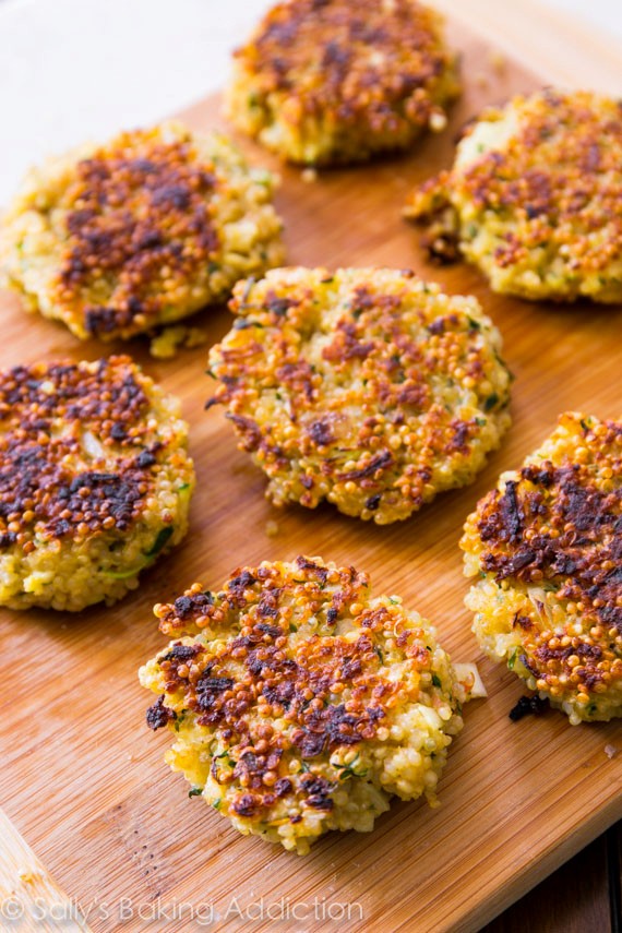 Crispy quinoa patties