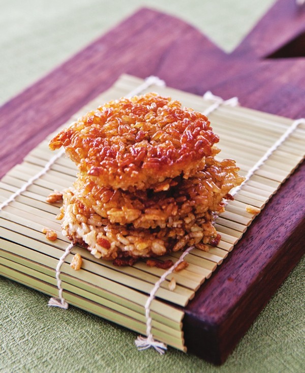 Crispy rice patties