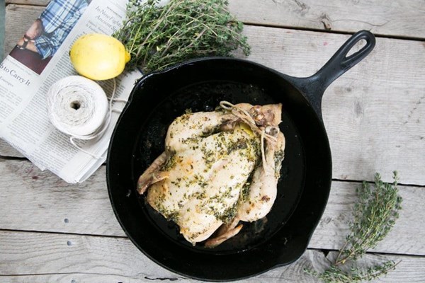 Crispy roasted chicken