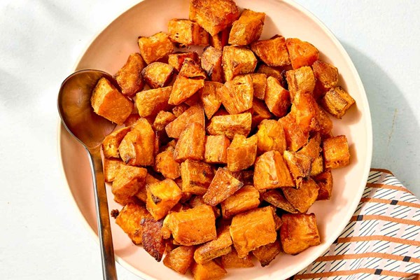 Crispy roasted sweet potatoes 
