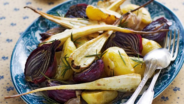 Crispy roasted vegetables