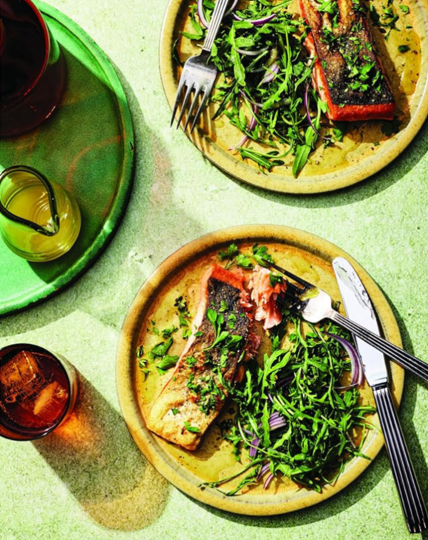 Crispy salmon