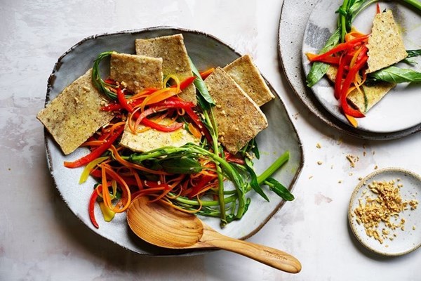 Crispy salt & pepper tofu escabeche 